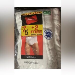 VTG. 2008 Hanes 7-Pk Men’s White No Ride Up Briefs Underwear  XL 40-42 retired